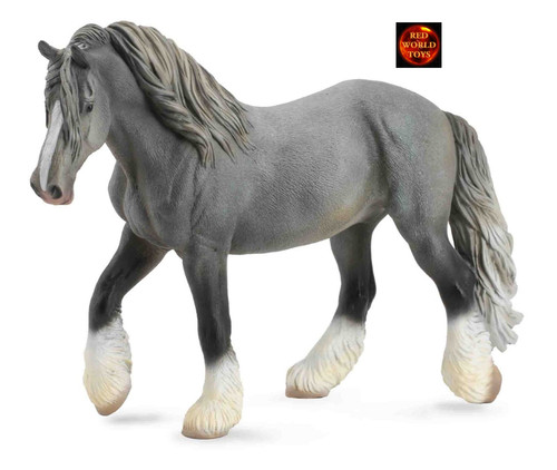 Shire grey mare horse - horse, toy