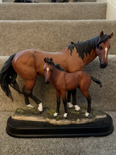 Mounted resin model horses - mounted,