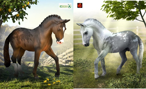 Trakehner stallion horse toy - trakehner,