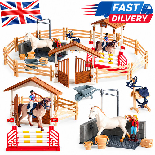 Farm horse rider action - farm,